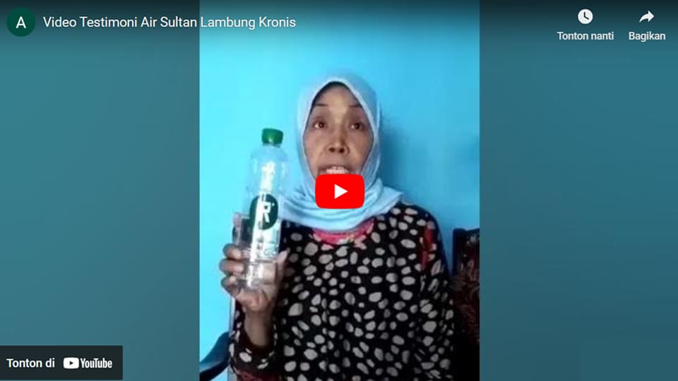 video testimoni air sultan lambung kronis